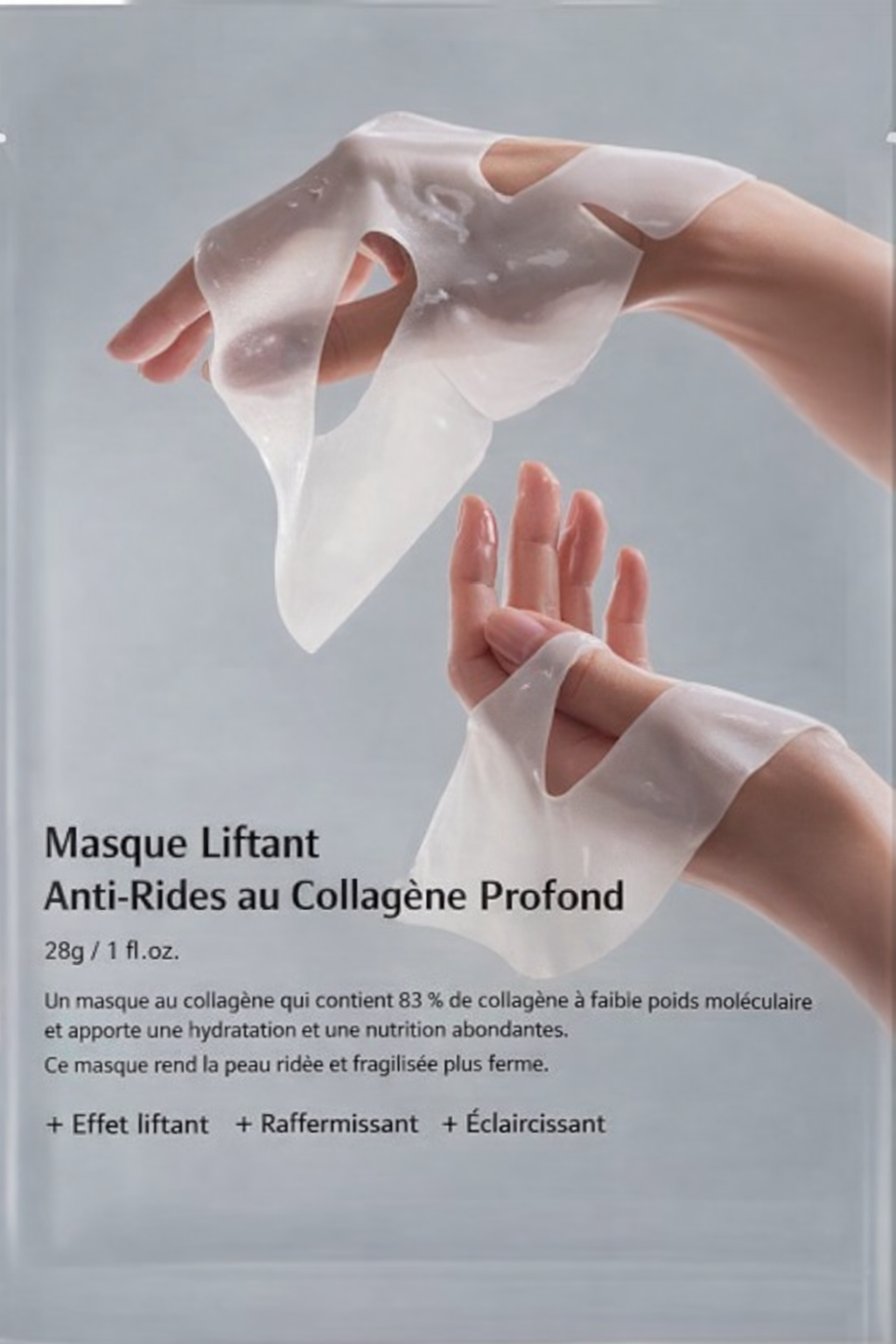 Masque infusé au collagène